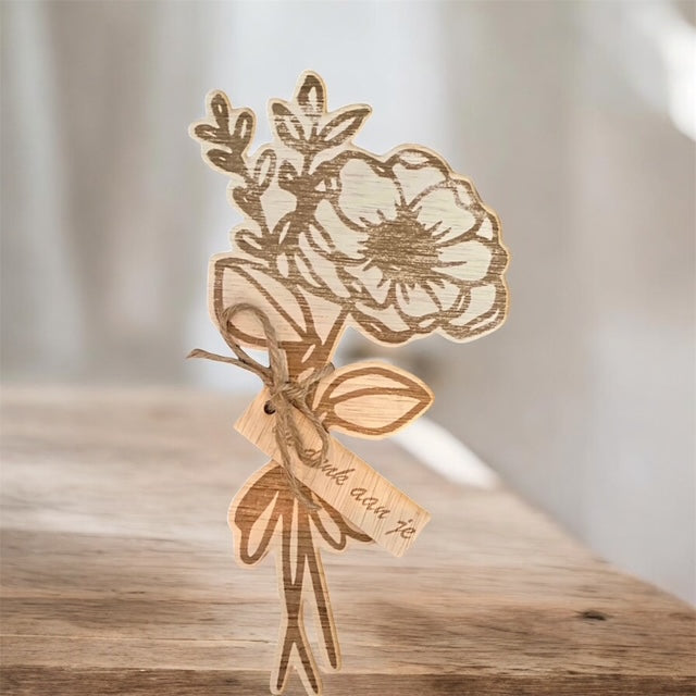Bloemetje hout