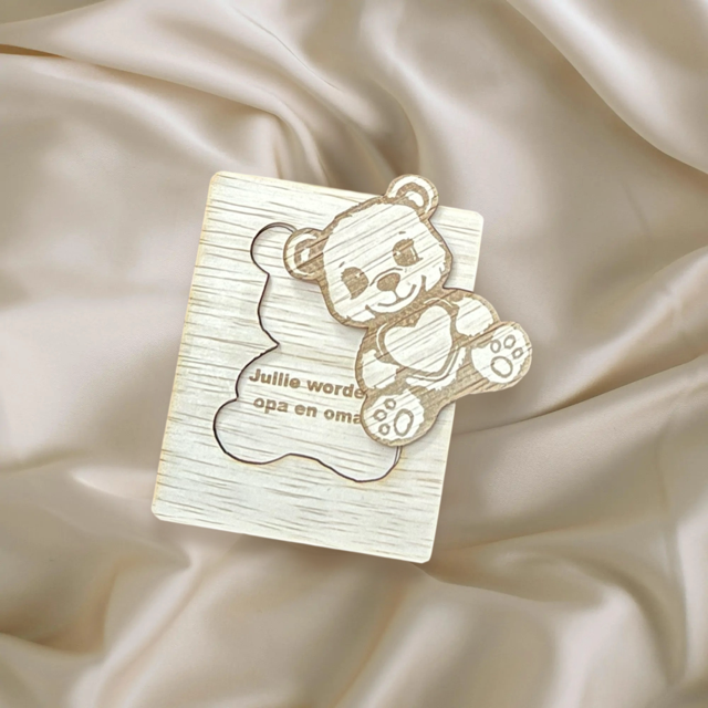 Zwangerschap aankondiging puzzel