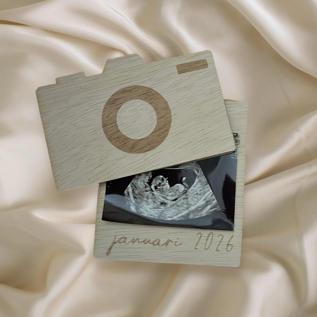 Zwangerschap aankondiging fototoestel