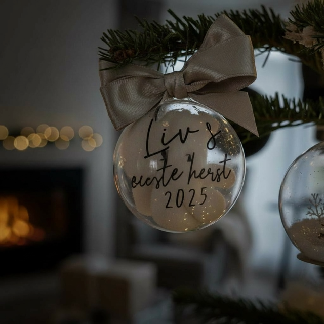 Kersthanger met beertje