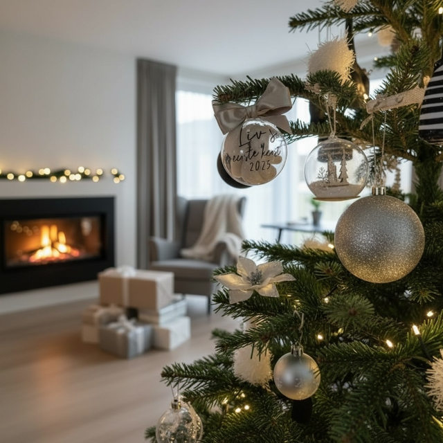 Kersthanger met beertje