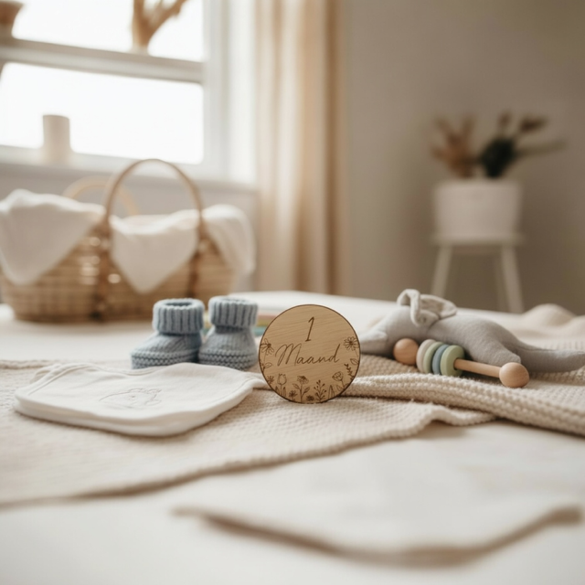 Mijlpaalbordje bloemen